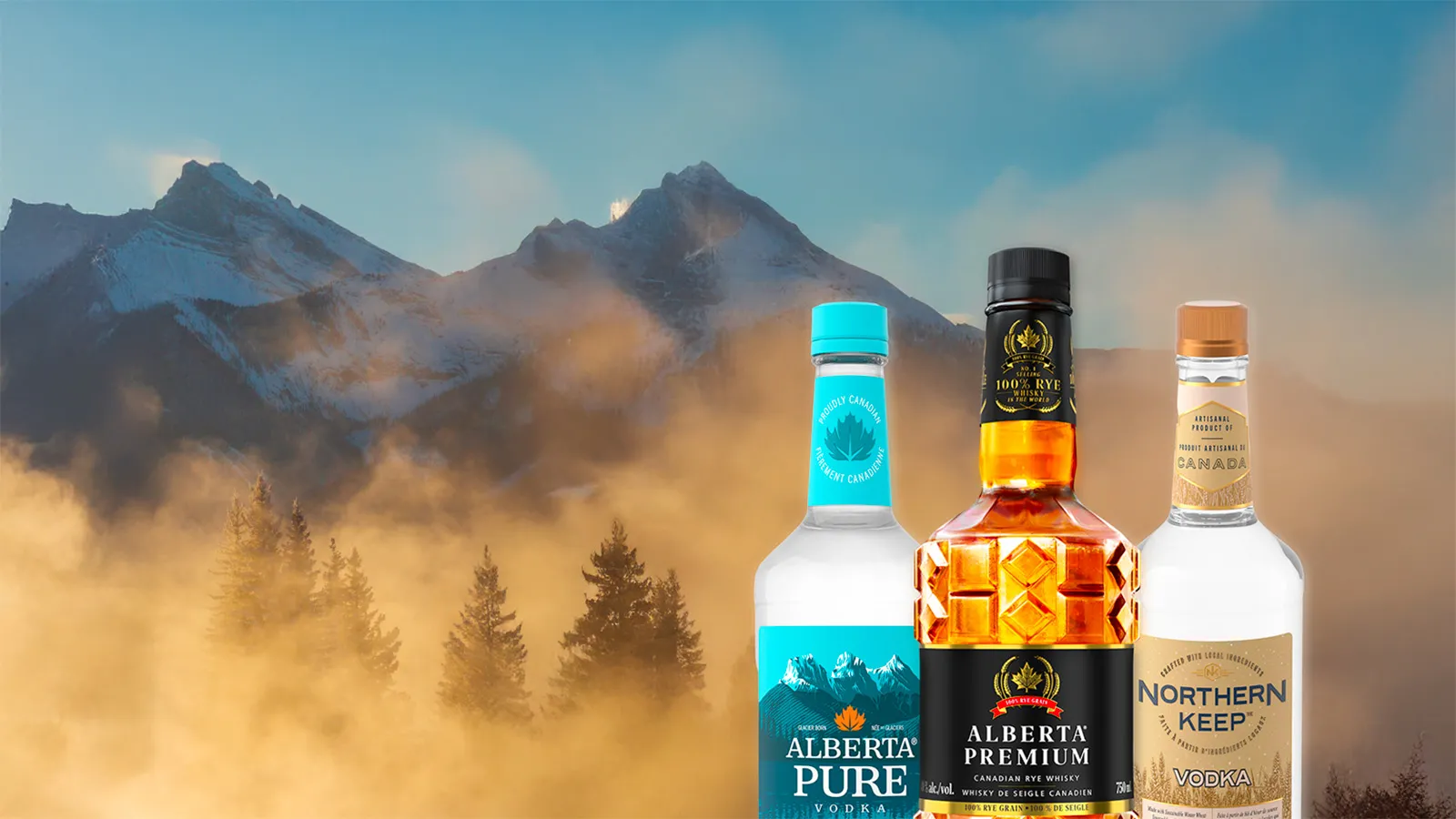 mix vodka whisky bottles alberta