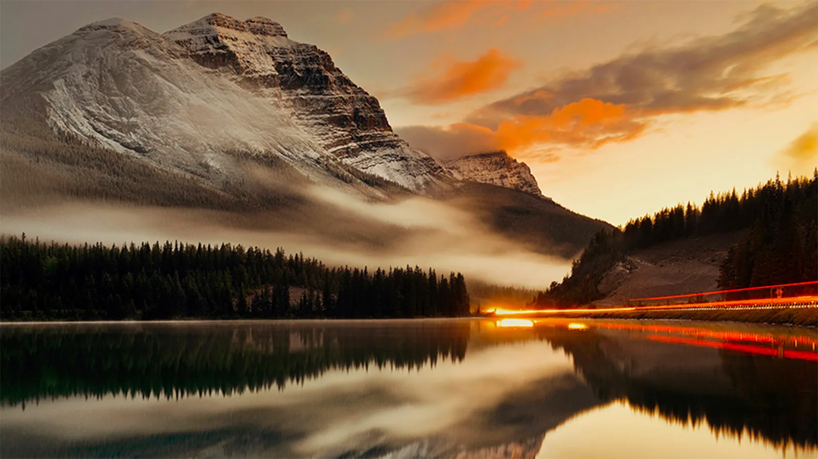 Mountain sky view alberta