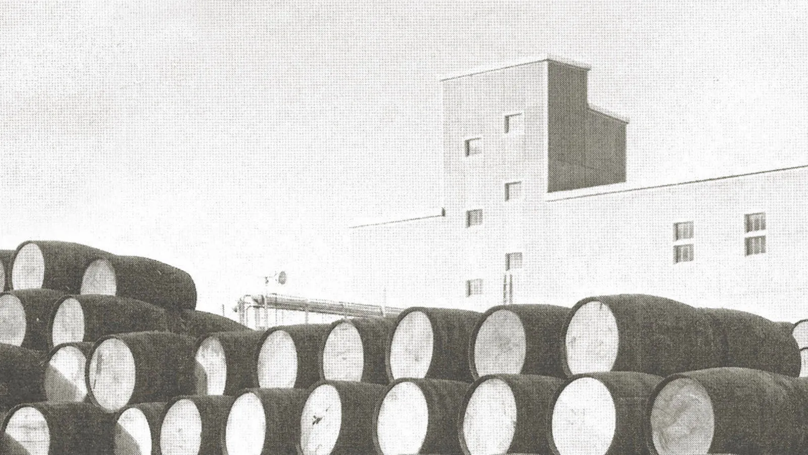 Distillery Building Barrels Alberta