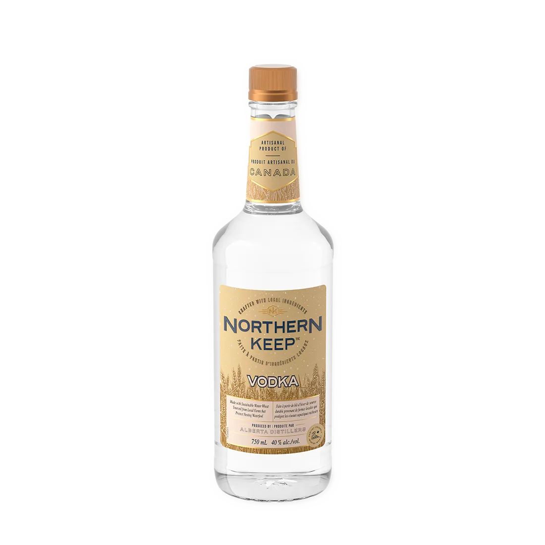 Northern keep vodka bottle